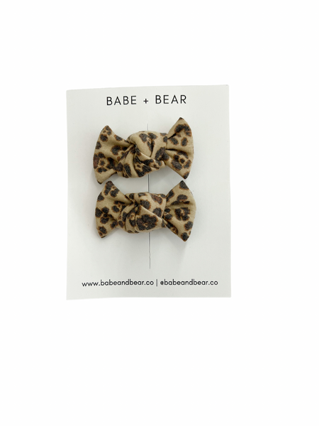 Tan Leopard Mini Knots