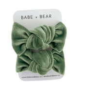 Jade Velvet Mini Knots