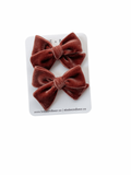 Chocolate Velvet Bow