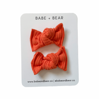 Orange Ribbed Mini Knots