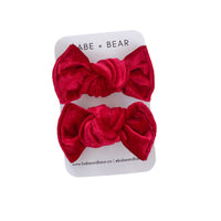 Crushed Red Velvet Mini Knots